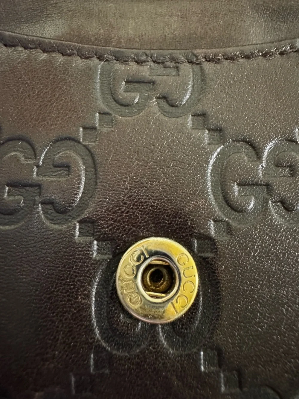 GUCCI Authentic Guccissima Leather Compact Wallet - Picture 4 of 6